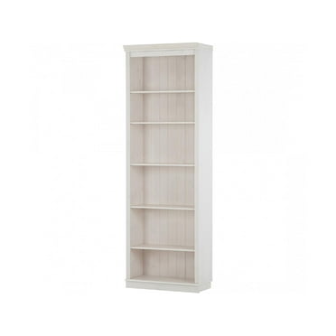 Ren Home Anita Tall 6 Shelf Wooden Bookcase, White