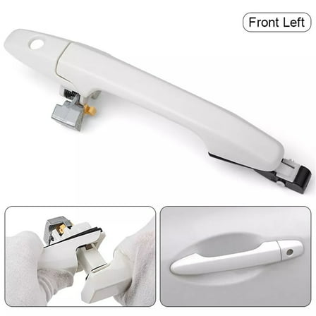 1PCS Front Left Exterior Door Handle White 72180SNAA11 For Civic DX Coupe Sedan