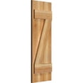 thumbnail image 2 of 10 3/4"W x 31"H TimberCraft Two 5 3/8" Boards Joined Board-n-Batten Shutters w/Z-Bar, Rough Sawn Western Red Cedar (Per Pair), 2 of 13