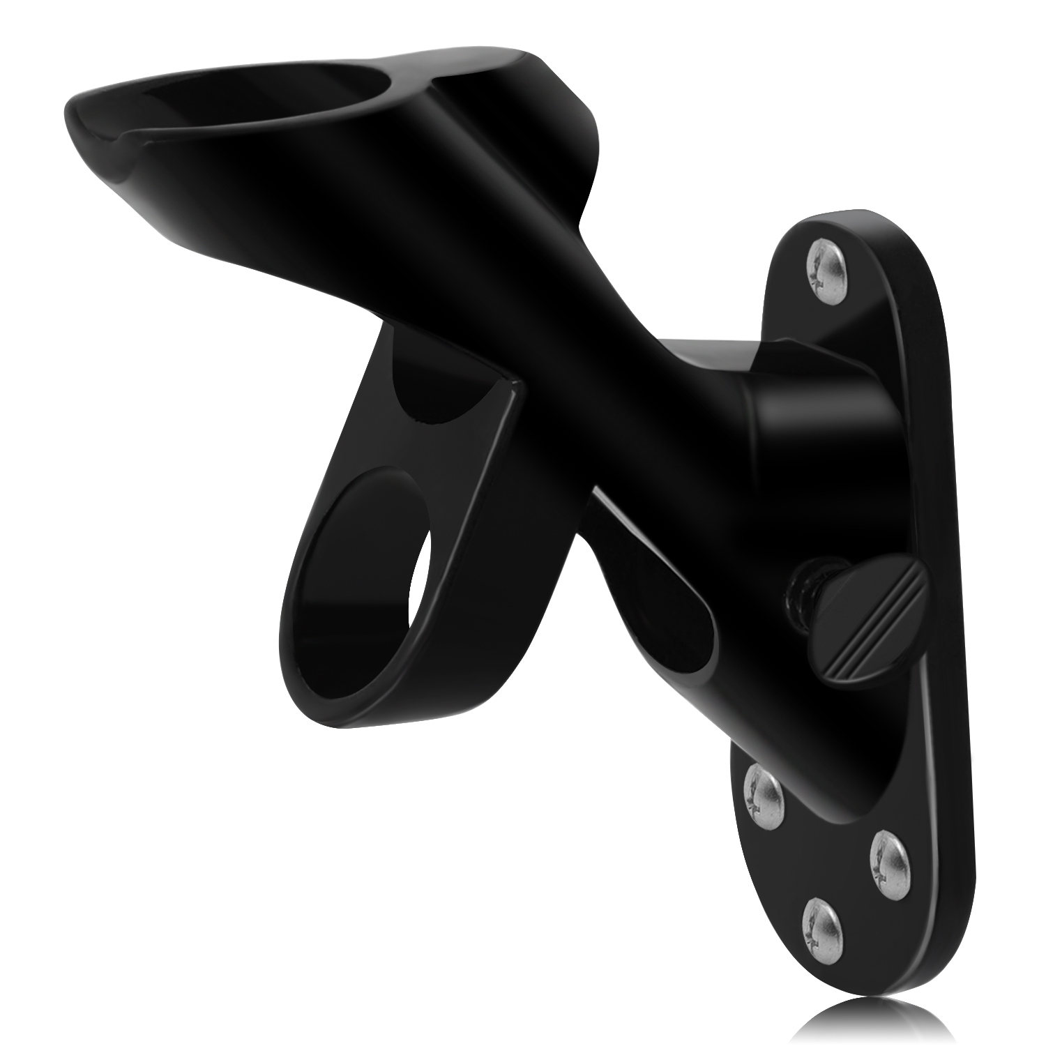 KEMNOLE Flag Pole 2Position Bracket Holder Aluminum 1” Diameter