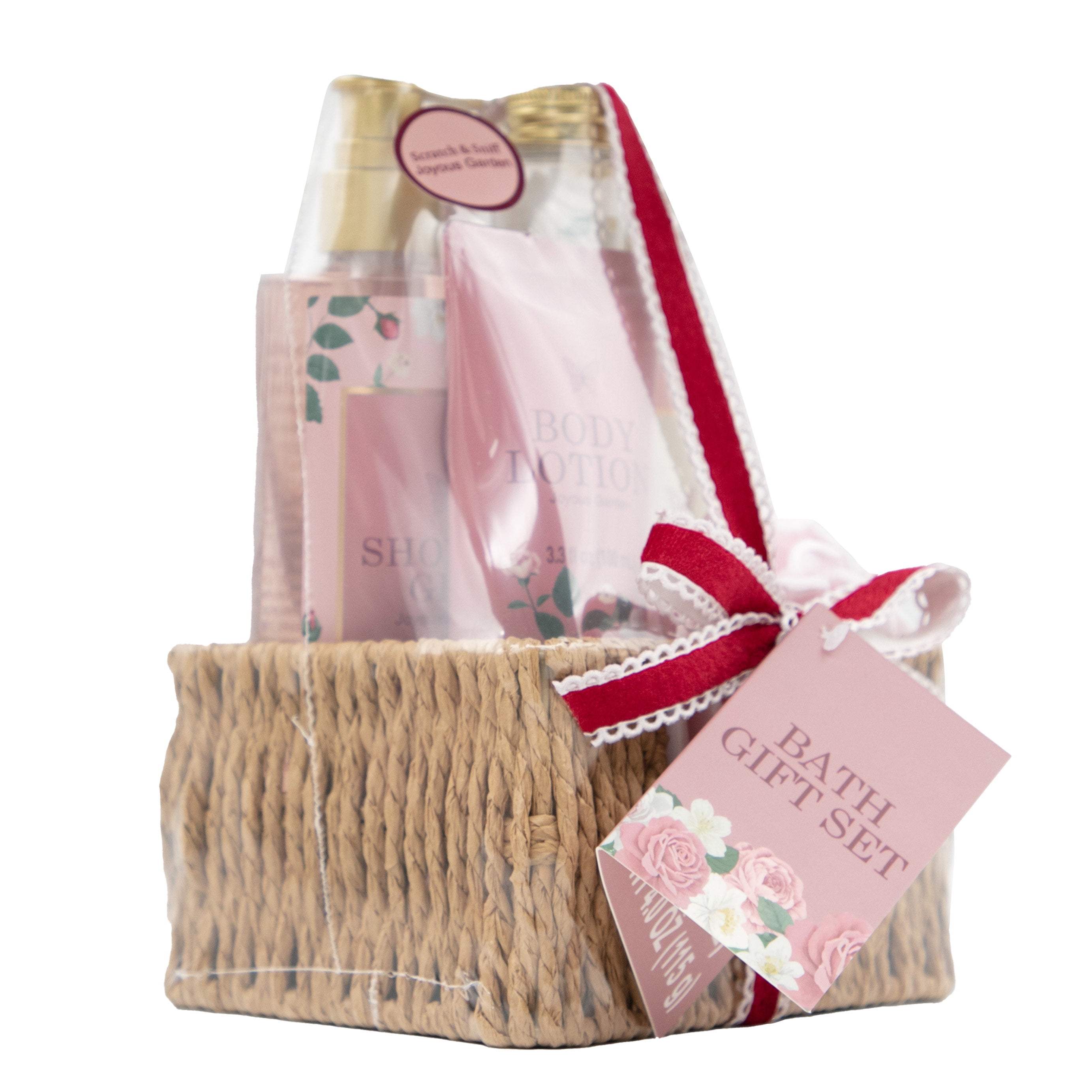 Bath Gift Set, Joyous Garden Scent, 6 Pieces