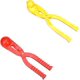 thumbnail image 1 of Clip de bola de nieve, 2 piezas de juguetes de playa de nieve, fabricante de bolas de nieve, formas de bola y pato, adecuado para hacer bolas de nieve, juguetes de playa esquí esquí Gafas de esquí, 1 of 5