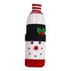 thumbnail image 2 of Funda para botella de vino de Navidad, vestido para botella de Navidad, regalos de fiesta, bonitos adornos para la mesa de la cena, accesorios, bolsa Muñeco de nieve, 2 of 9