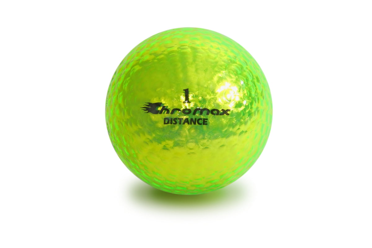 Chromax Golf Balls, Green, 6 Pack