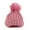Hot Pink, variant on Generic Children's Lightweight Caps Children Baby Knitting Wool Hemming Hat Keep Warm Winter Rhinestone Cap Knitted Baby Hat Boys Girls Toddler Kids Hat with Pompom(,Black)