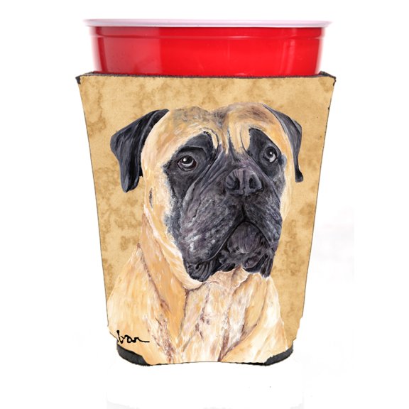 Carolines Treasures SC9125RSC Mastiff Red Solo Cup Beverage Insulator Hugger Red Solo Cup multicolor