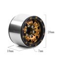 thumbnail image 2 of Riwcyla 4pcs 1.0'' Metal Beadlock Wheel Hub Wheel Rim Replacement for TRX4M Axial SCX24 AX24 1/18 1/24 Remote Control Car Upgrade Parts, 2 of 6