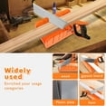 thumbnail image 5 of Ikoopy Mitre Box with Saw for Woodworking Cuts at 22.5° 45° and 90° Angles Orange Plastic Mitre Box and SK5 Steel Saw Set for Cutting Wood, 5 of 11