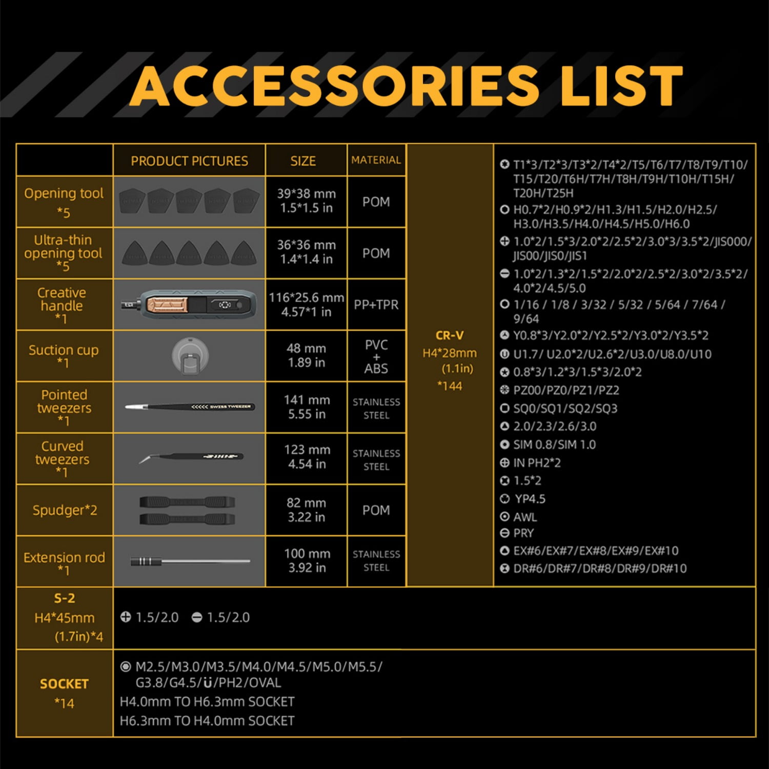 JAKEMY 180 in 1 Precision Screwdriver Set