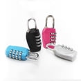 thumbnail image 1 of 4pcs Password Lock Professional Security Padlocks Universal Fitting Universal Zinc Alloy Small Size Suitcase Locker Code Combination Padlock, 1 of 8