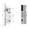 thumbnail image 1 of Door Lock, Waterproof Tuya Fingerprint Locks Round Handle Electronic Smart Sliding IC Card Code Lock For Aluminum Glass Push Pull Door ,Easy to Install, 1 of 7
