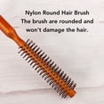 thumbnail image 3 of Petite Brosse Ronde en Bois à Manche Ergonomique, Mini Brosse à Rouleau Style Quiff pour Coiffage de Cheveux Fins et Courts Hommes Femmes, 3 of 7