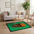 thumbnail image 3 of ODIKA 4'x6' Washable Area Rug Pet Friendly, Non-Shedding Goth Skull Punk Halloween Web Scroll Spooky Pastel Cartoon Whimsical for Bedroom, Reading Nook, 3 of 7