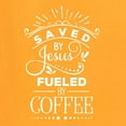 thumbnail image 5 of Wild Bobby Saved By Jesus Fueled By Coffee Inspirational/Christian Men Graphic Tee, Gold, 4X-Large, 5 of 5