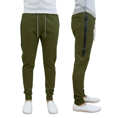 joggers fleece zipper pocket tech side