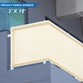 thumbnail image 2 of Uxcell Balcony Privacy Screen Shield 90% Fence Railing Cover Mesh Shade Cover for Outdoor Backyard Porch Beige 3x16', 2 of 8