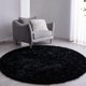 thumbnail image 1 of Alfombra FJZFING de felpa ultrasuave, moderna, azul marino, circular de 120 cm, 1 of 6