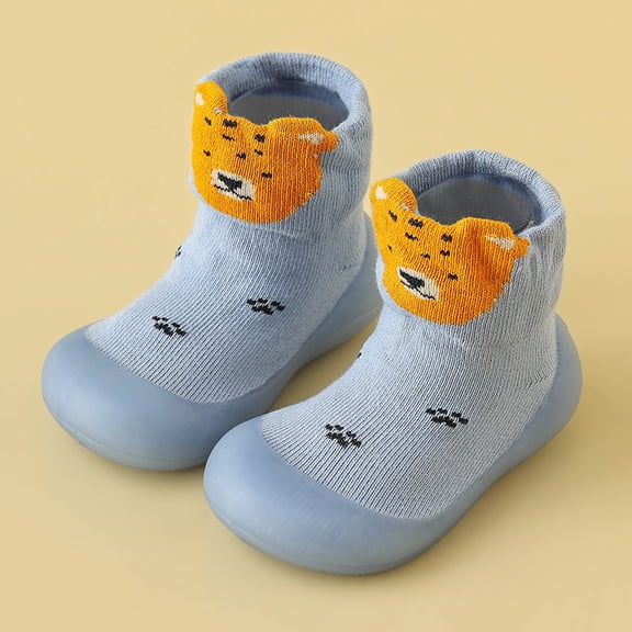 Children's floor shoes with anti slip soft soles, baby floor socks, baby walking shoes, early education shoes, socks, cartoon cute