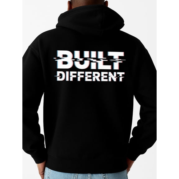 Built Different hoodies funny humor mens sweatshirts black Comfy Loose Drawstring Trendy Hooded Pullover aesthetic sixty years old sixty years old Funny Unisex Shirt Cotton tshirts
