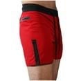 thumbnail image 3 of HOOMEUMY Men's 2-In-1 Workout Shorts with Zipper Pockets Lightweight Quick Dry Athletic Shorts for Running Training Gym Sports Red XL, 3 of 4