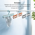 thumbnail image 4 of Naiovety Percha para ropa, abrigo de secado de rotación de 360 ​​grados, ropa colgante a prueba de viento, gancho para ropa interior, Almacenamiento y organización del hogar Blanco Naranja, 4 of 6