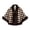 Coffee Capes & Cloaks, variant on UTSJKR Women's Plaid Faux Fur Trim Cape Poncho, Winter Warm Open Front Shawl Coat, Pearl Decor Loose Outerwear for Party Daily Occasion Brown
