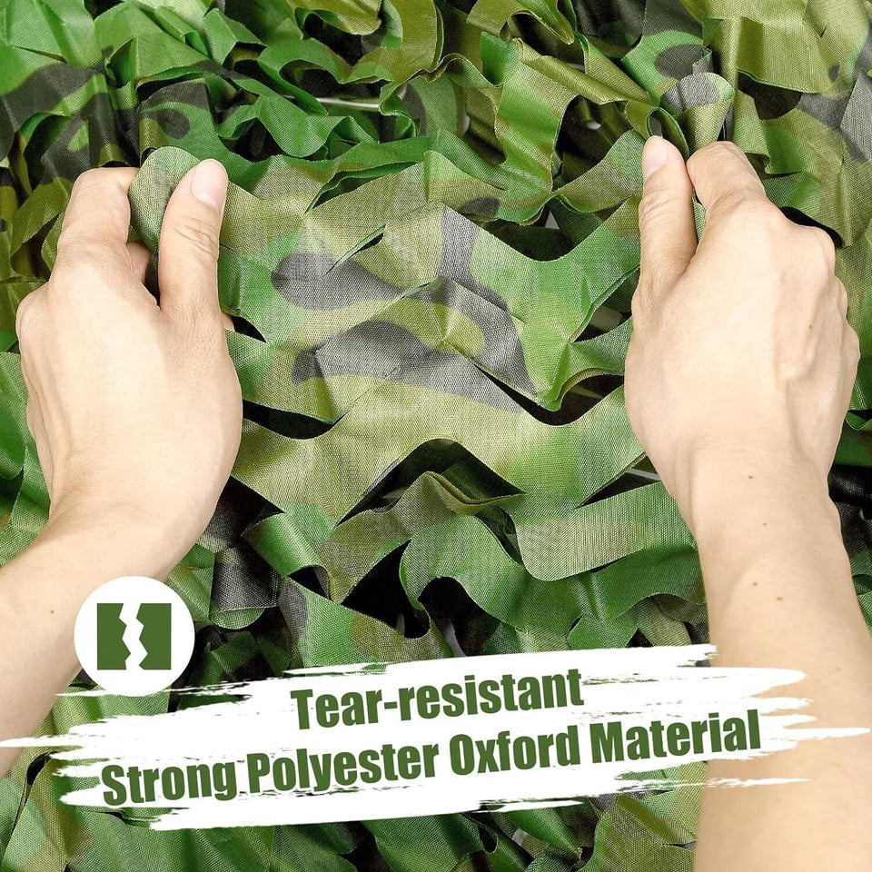 Camo Netting Blinds Great for Sunshade Camping Shooting Hunting Party Decoration, 6.6×10ft