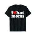 thumbnail image 1 of Camiseta divertida "Amo a las mamás calientes" (I Heart Hot Moms) - Casual y transpirable, 1 of 6