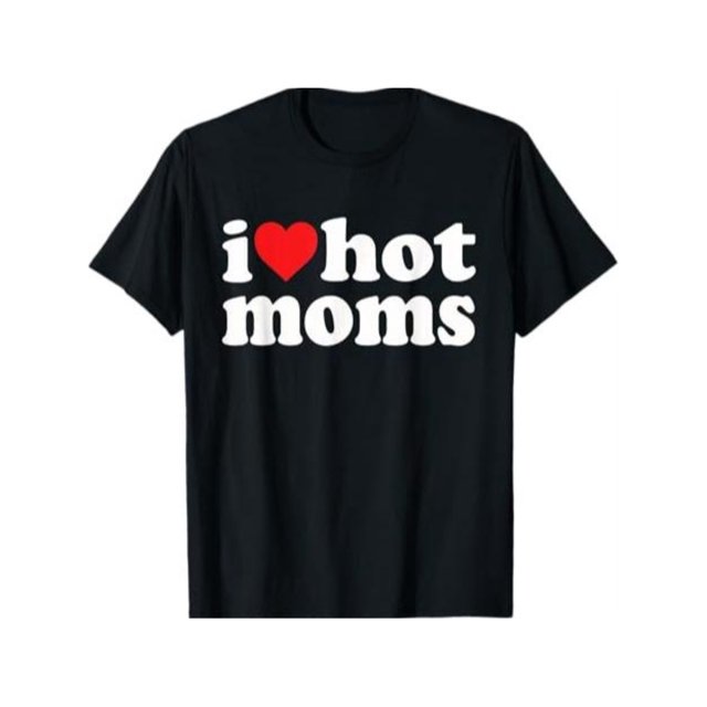 Camiseta divertida "Amo a las mamás calientes" (I Heart Hot Moms) - Casual y transpirable