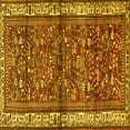 thumbnail image 1 of Ahgly Company Indoor Square Persian Yellow Traditional Area Rugs, 4' Square, 1 of 4