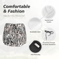 thumbnail image 6 of Lsque Leopard And Zebra Printed Women's Running Shorts with Liner Pockets,Elastic Quick Dry Workout Athletic Gym Yoga Shorts,Womens High Waist Shorts-X-Large, 6 of 9