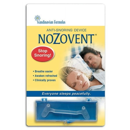Nozovent Anti Snoring Device For Peaceful Sleep By Scandinavian Formulas - 1 Ea