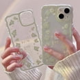 thumbnail image 3 of Carcasa Para iPhone 11 12 13 Pro max Mini XR X 7 8 Plus XS Teléfono Caso De Lujo De La Moda De Onda Encantadora Flor Mariposa Corazón Suave Silicona Lente Protector Cámara Cubierta Trasera, 3 of 4