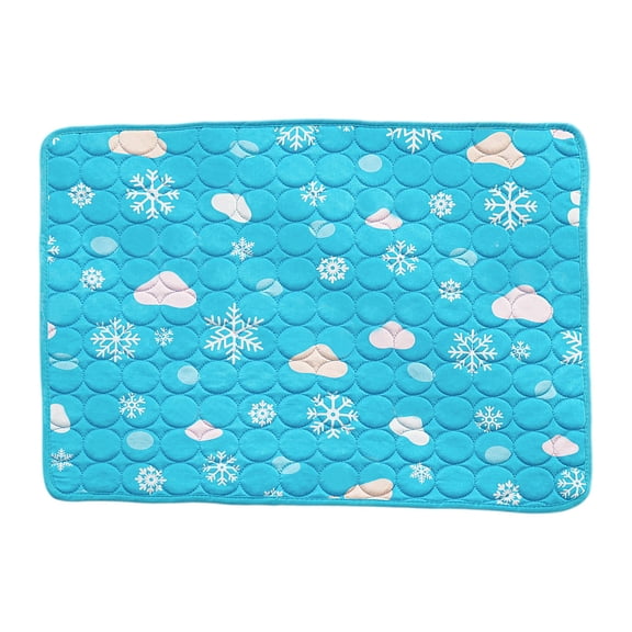 Self-Cooling Pet Ice Mat, Breathable Non-Slip Summer Cooling Pad for Cats Dogs, Washable Pet Sleeping Cushion, Soft Printed Cold Bed for Small Medium Large Puppy Kitten Indoor Rest