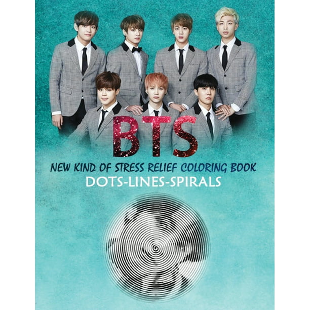 BTS dots lines spirals coloring book : outside the lines coloring book