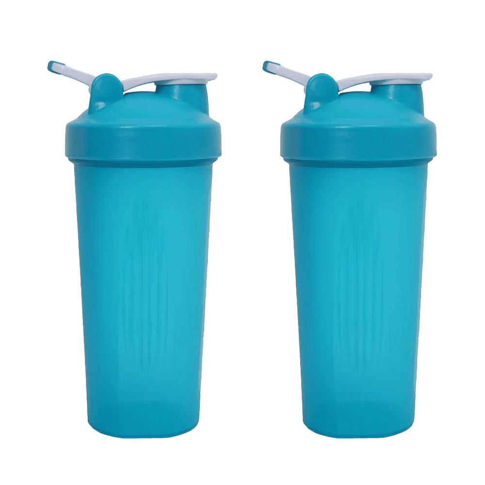 Pcapzz 800ml Shaker Bottle,Plastic and Silicone Shaker Cup with Built-in  Stirring Ball Shaker Mixer Cup for Protein Shakes and Pre Workout