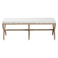 thumbnail image 2 of bali & pari Maliyah Japandi Natural Seagrass Accent Bench, 2 of 6