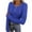 Blue, variant on Wlynlyn Long Sleeve Tops for Women Casual V Neck Ribbed Knit Going out Tops Slim Fitted Stretch Base Layer T-Shirts
