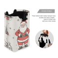 thumbnail image 3 of Yayeee Freestanding Laundry Hamper with Handle Collapsible Large Storage Basket for Clothes, Beige Christmas Santa, 3 of 7