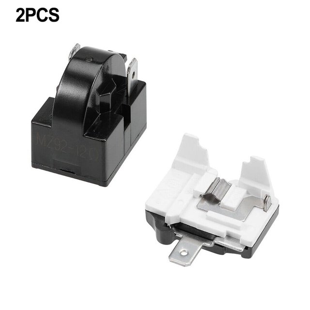 Reemplazo del relé de arranque PTC del refrigerador, protector de sobrecarga del compresor de 2 pines