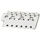 thumbnail image 5 of Placa de puente de trémolo de , puente fijo de guitarra cromada, ajustable, moderno, profesional, duradero para reemplazo de instrumento, 5 of 9