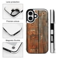 thumbnail image 3 of Compatible with iPhone 11 12 13 mini 14 15 16 Pro Max Plus Wallet Case with Card Holder, PU Leather Kickstand Card Slots Case ( Wood, iPhone 11), 3 of 7