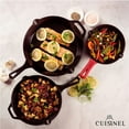thumbnail image 5 of Cuisinel Cast Iron Skillet Set of 3 Kitchen Cookware Pre-Seasoned 8” 10” 12", 5 of 6