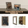 thumbnail image 4 of 4x6 Picture Frames Set of 8, Vintage Rustic Farmhouse Industrial Style Photo Frames, High Definition Real Glass, for Tabletop or Wall Hanging, 4 of 4