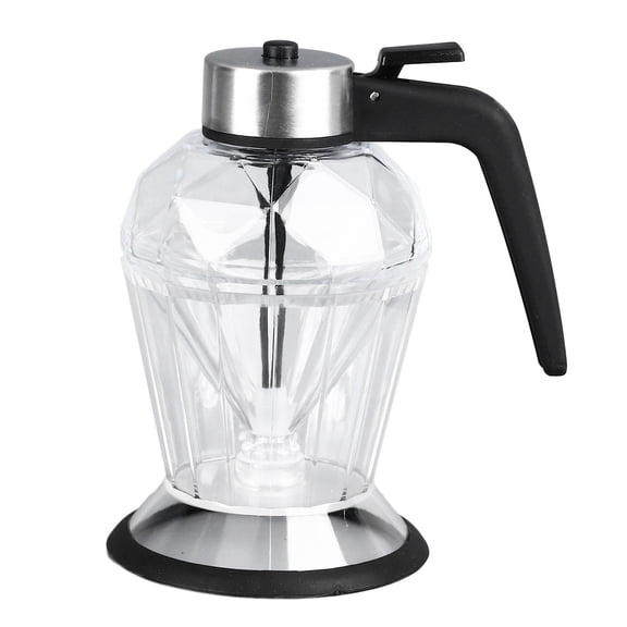 BOKYAN Clear Diamond‑Shaped Honey & Syrup Dispenser with Stand – Leak‑Free, Airtight, Multipurpose Honey Jar