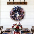 thumbnail image 5 of 12 Inch Patriotic Wreath for Front Door, Forth of July Star Red White Blue Wreath for Indoor and Outdoor, Memorial Day Independence Day Home Decoration, 5 of 6