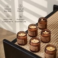thumbnail image 3 of Set de regalo de velas aromáticas M&SENSE de Candles, paquete de 6, tarro ámbar, 3 of 7