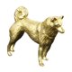 thumbnail image 2 of Estatua perro latón, adorno escritorio, decoración artesanal para escritorio, escultura perro, figura animal para estanterías libros B, 2 of 8