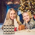 thumbnail image 5 of Calendario de Adviento navideño con 25 cajones, cuenta atrás de chocolate para Navidad, regalo de Navidad de Adviento de madera recargable para niños, 5 of 5