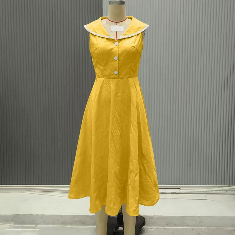 chinese dress ladies Yellow Rib Cut-Out Midi Dress main image 0